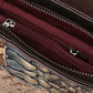 le'aokuu Damen Schultertasche Rindsleder
