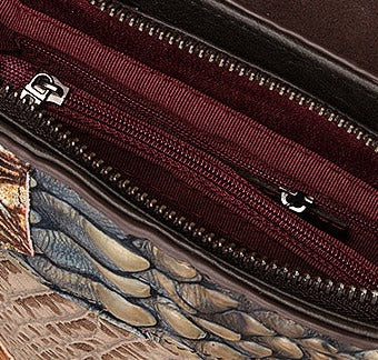 le'aokuu Damen Schultertasche Rindsleder