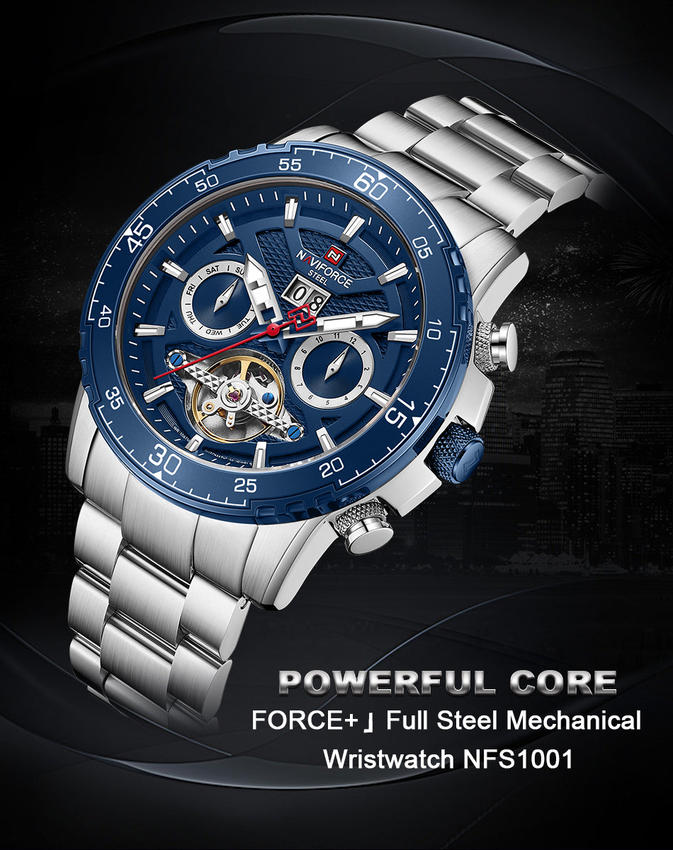 NAVIFORCE NFS1001 Herren Automatik Uhr 100M Wasserdicht