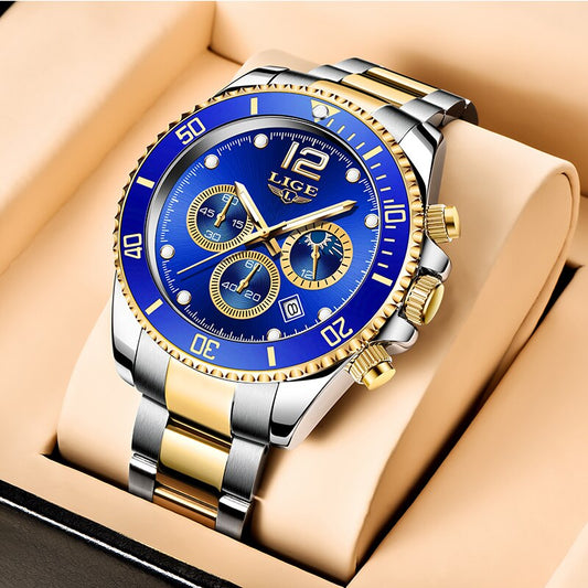 LIGE 8924 Herren Chronograph 3ATM