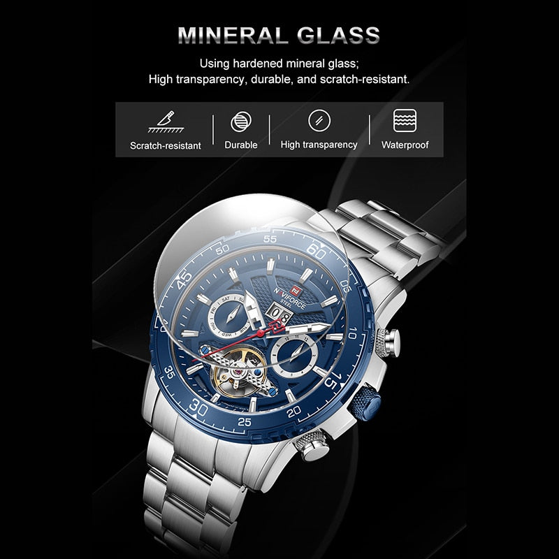 NAVIFORCE NFS1001 Herren Automatik Uhr 100M Wasserdicht
