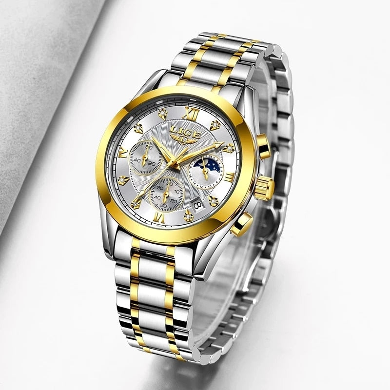 LIGE 8912 Damen Business Chronograph 3ATM
