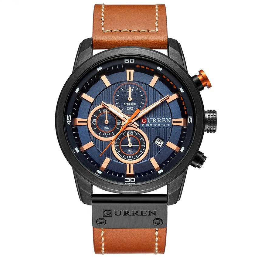 CURREN 8291 Herren Chronograph 3ATM Hardlex