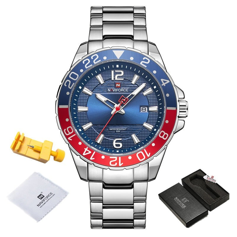 NAVIFORCE 9192 Herren Analoguhr 3BAR Hardlex