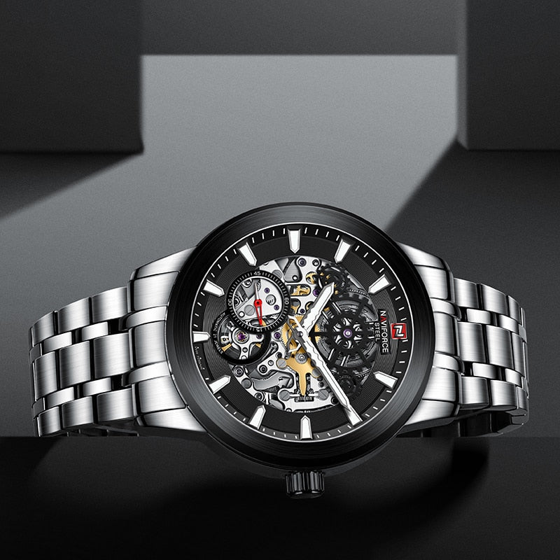NAVIFORCE NFS1002 Herren Automatik Uhr Wasserdicht 10BAR