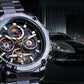 Forsining GMT1163-7 Automatik Herrenuhr Chronograph 3BAR Glas