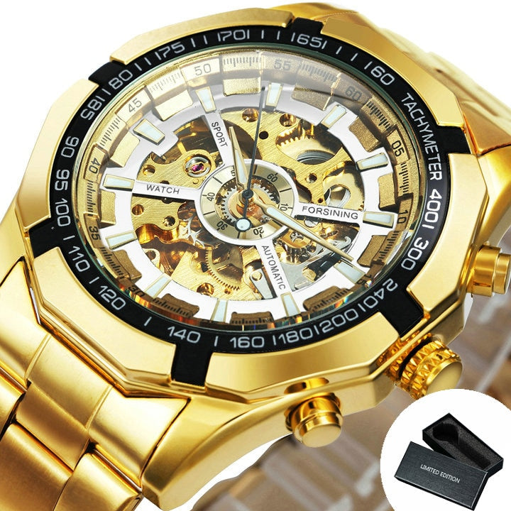 WINNER 188 Herren Automatik Skelettuhr Hardlex 3ATM