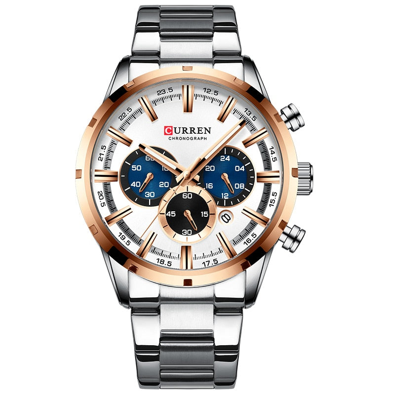 CURREN CUR 8355 Analog Herren Chronograph 3ATM
