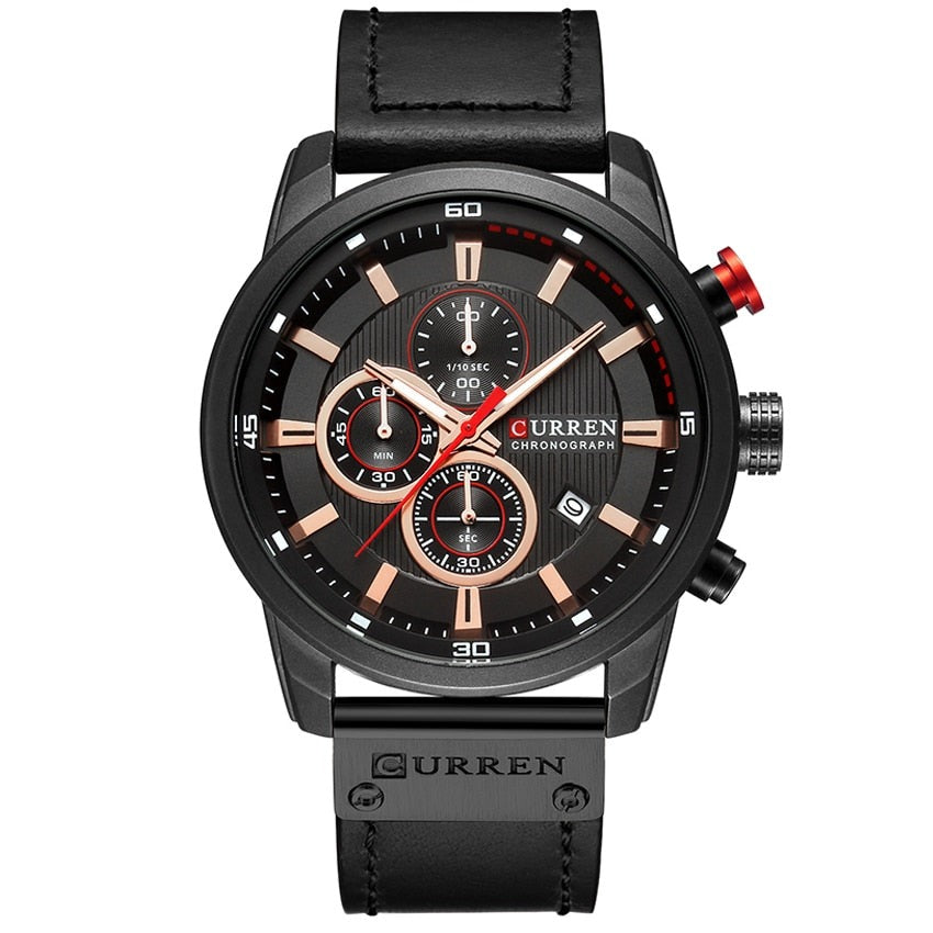 CURREN 8291 Herren Chronograph 3ATM Hardlex