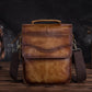 le'aokuu Herren Umhänge-Schultertasche Echtleder / Stoff