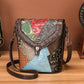le'aokuu Damen Schultertasche Rindsleder