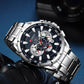 CURREN 8363 Designer Herren Chronograph 3ATM Hardlex
