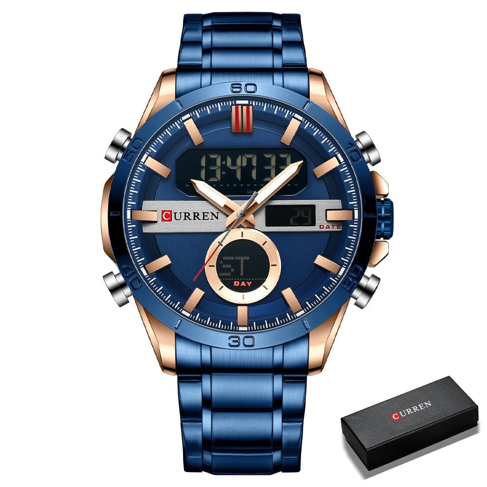 CURREN 8384 Herren Chronograph 3ATM Hardlex