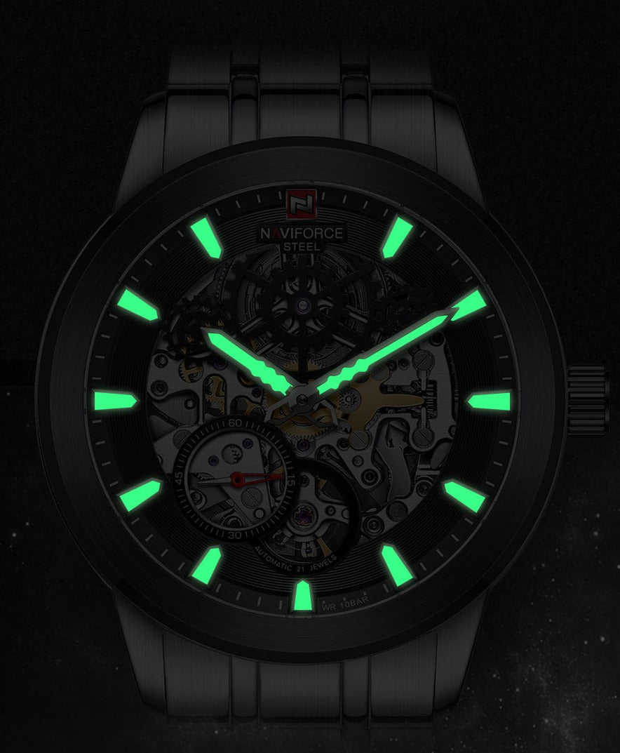NAVIFORCE NFS1002 Herren Automatik Uhr Wasserdicht 10BAR