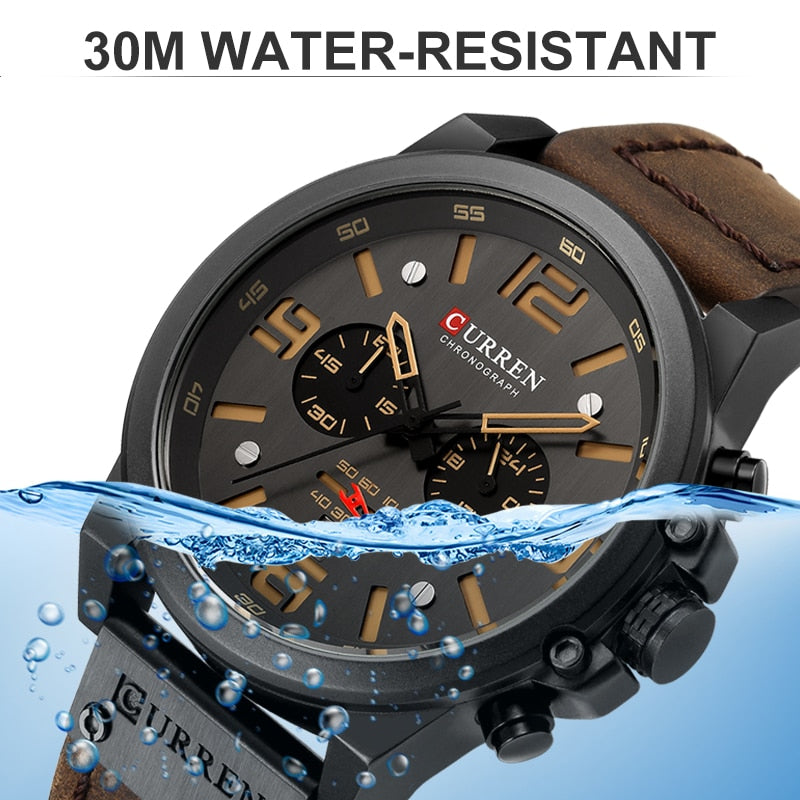 CURREN CUR 8314 Herren Chronograph 3ATM Hardlex