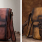 le'aokuu Herren Umhänge-Schultertasche Echtleder