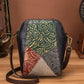 le'aokuu Damen Umhänge-Schultertasche Rindsleder