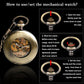 Skelett Automatik Taschenuhr