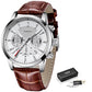 LIGE 8932 Herren Chronograph 3ATM Hardlex