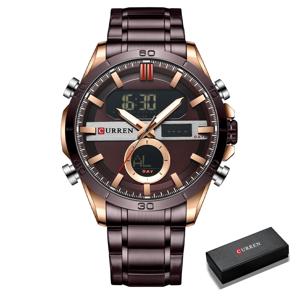 CURREN 8384 Herren Chronograph 3ATM Hardlex