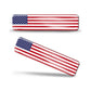 Reflektierender 3D-Aufkleber mit Nationalflagge