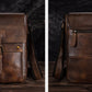 le'aokuu Herren Umhänge-Schultertasche Echtleder