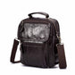 le'aokuu Herren Umhänge-Schultertasche Echtleder