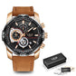 LIGE 9892 Herren Chronograph 3ATM Hardlex