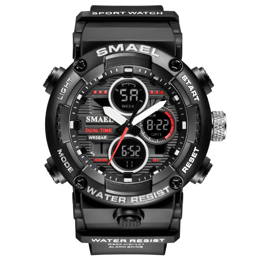 SMAEL SL-8038 Herren Sport Chronograph 5ATM Dualanzeige