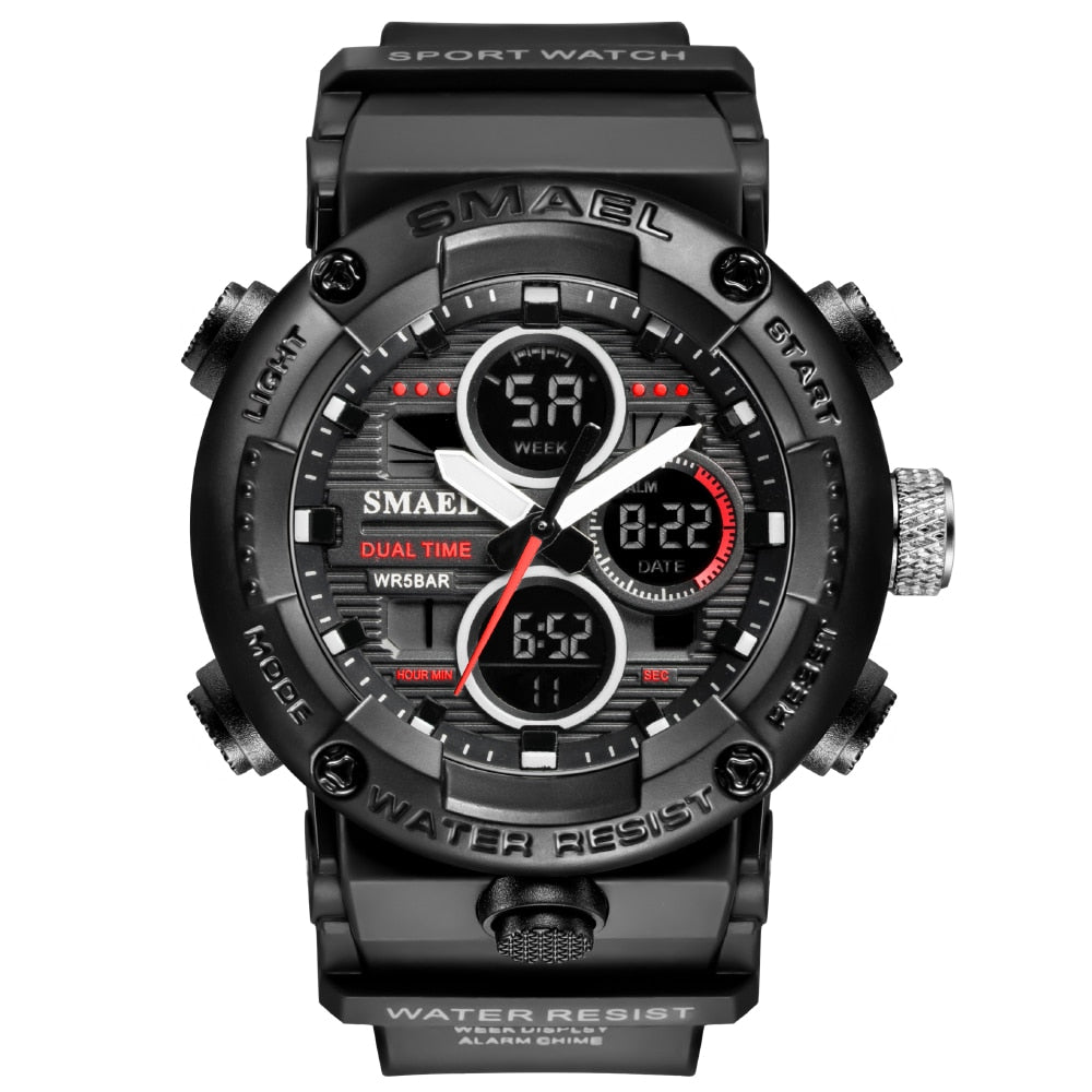 SMAEL SL-8038 Herren Sport Chronograph 5ATM Dualanzeige