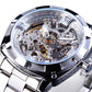 Forsining GMT1091-5 Automatik Herren Skelettuhr 3BAR Glas