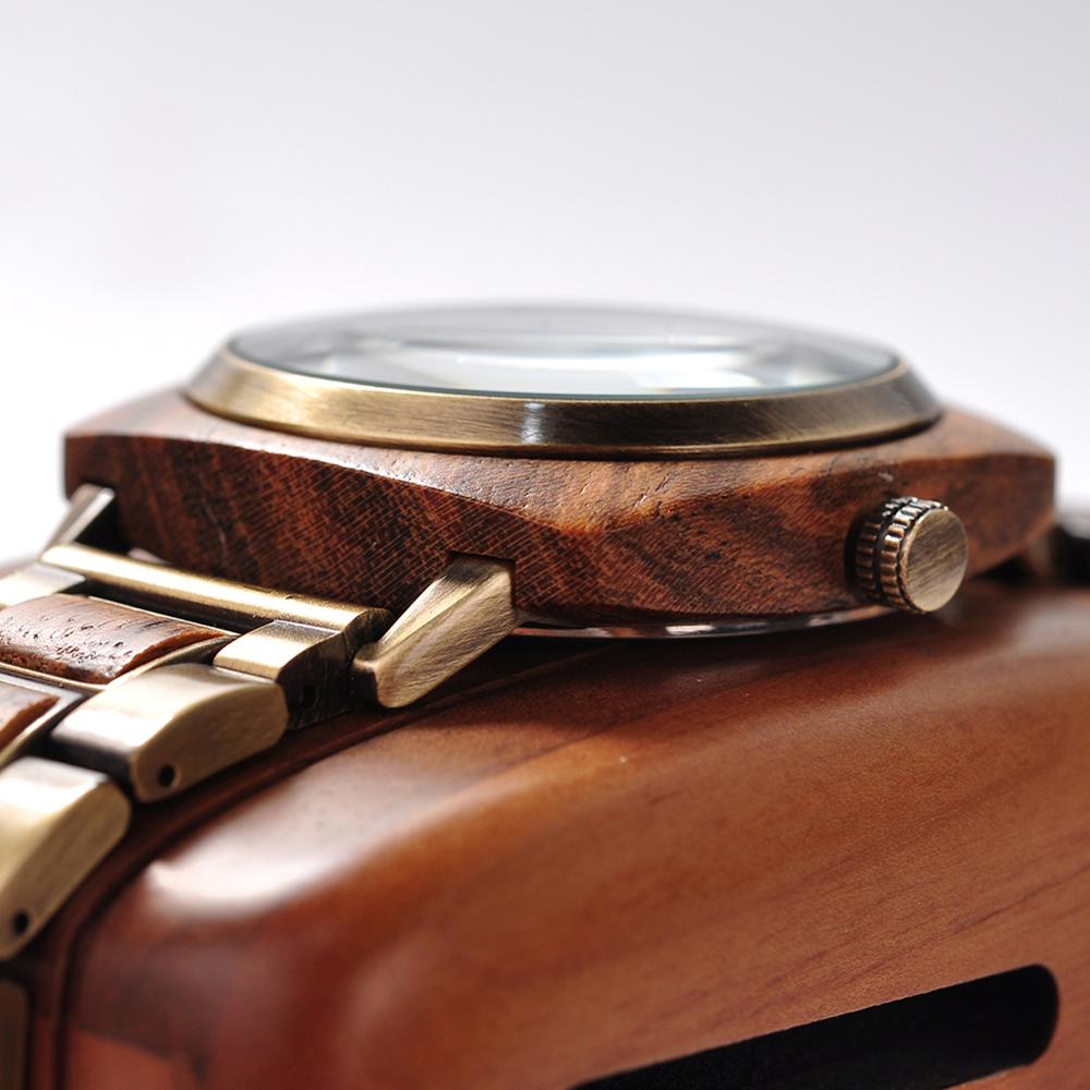 BOBO BIRD Holz Uhr Analog 3ATM Hardlex