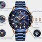 LIGE 9982 Herren Business Chronograph 3ATM Hardlex
