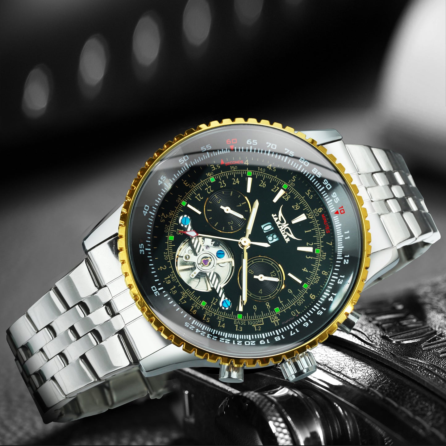 JARAGAR 030G Herren Automatik Tourbillon