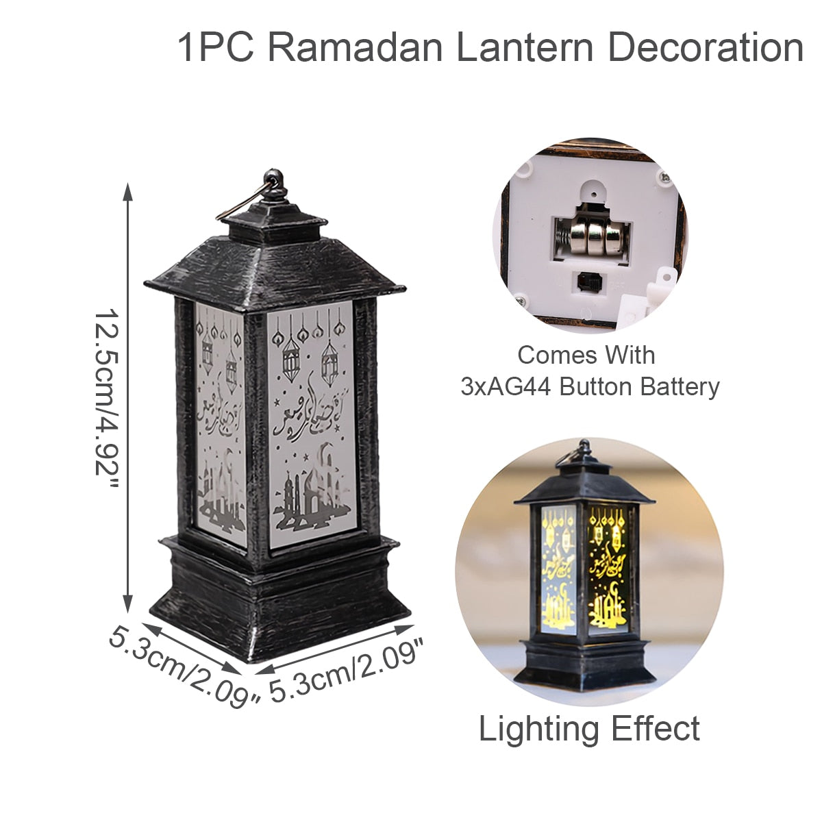 LED Laterne Eid Mubarak