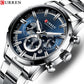 CURREN CUR 8355 Analog Herren Chronograph 3ATM