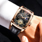 LIGE 8949 Luxus Herren Automatik Uhr 3BAR Hardlex