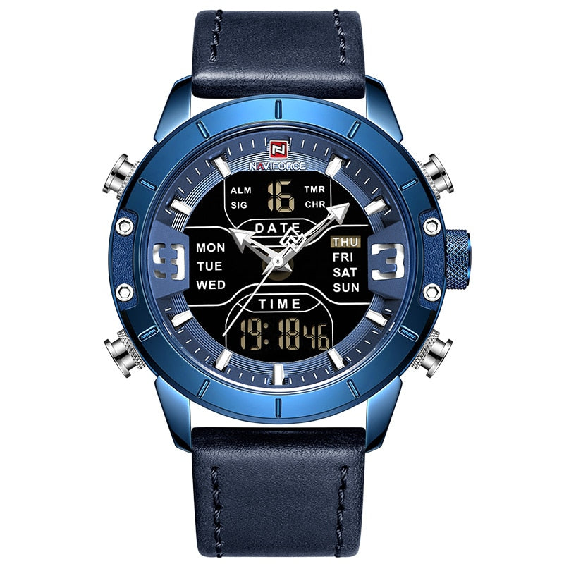 NAVIFORCE NF9153L-BY Herren Militär-Sport-Digitaluhr 3BAR