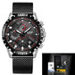 LIGE 9821 Herren Chronograph 3ATM Hardlex