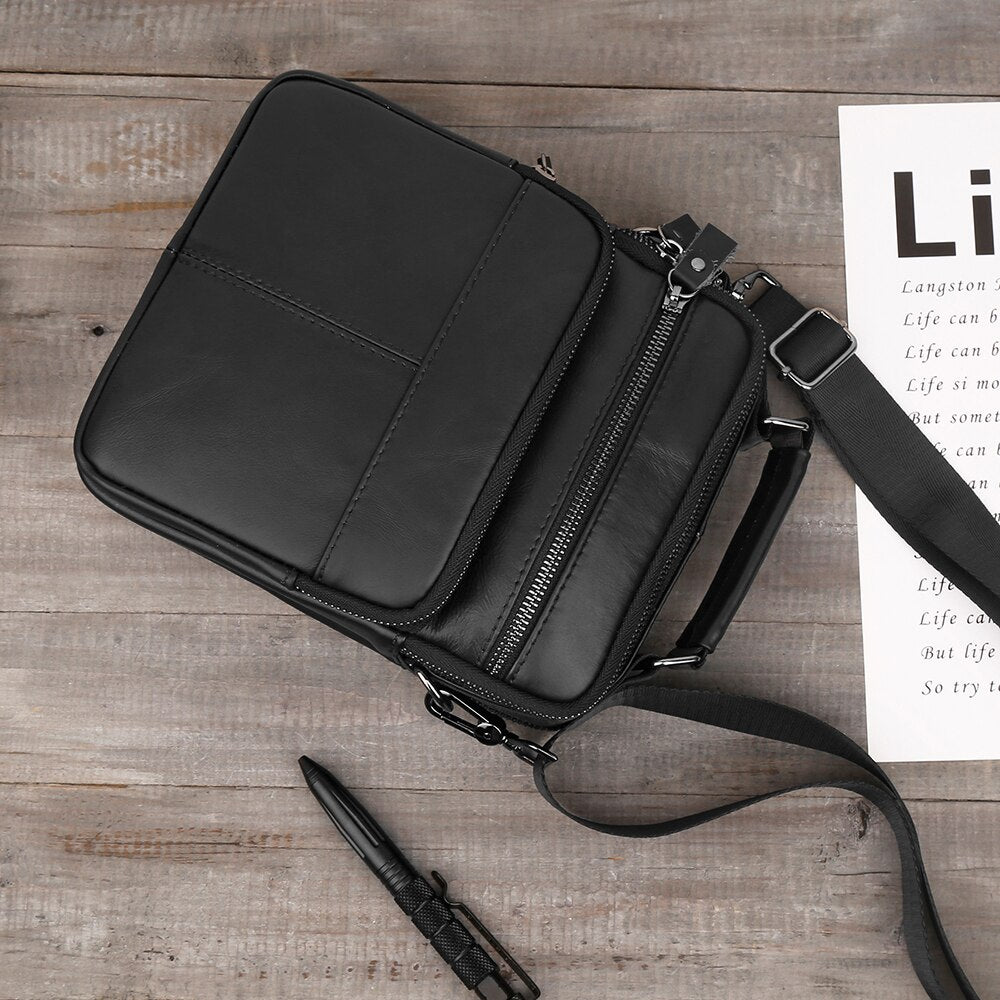 JOYIR Herren Leder Umhänge-Schultertasche