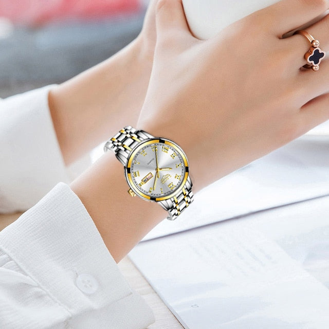 LIGE 9810 Damen Business Chronograph 3ATM
