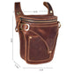 LACHIOUR Herren Gürteltasche Echtleder