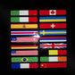 Reflektierender 3D-Aufkleber mit Nationalflagge