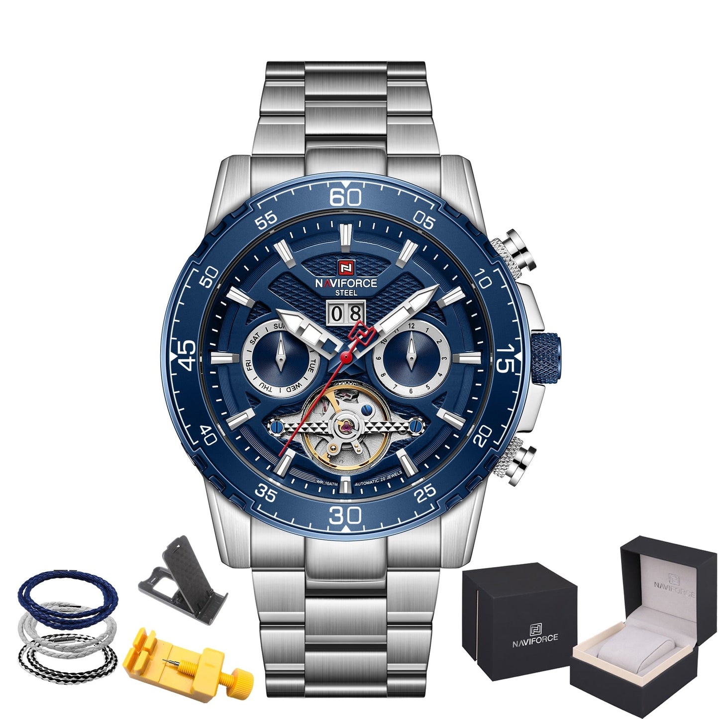 NAVIFORCE NFS1001 Herren Automatik Uhr 100M Wasserdicht