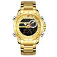 NAVIFORCE NF9163 Herren Militärchronograph 3BAR Edelstahl