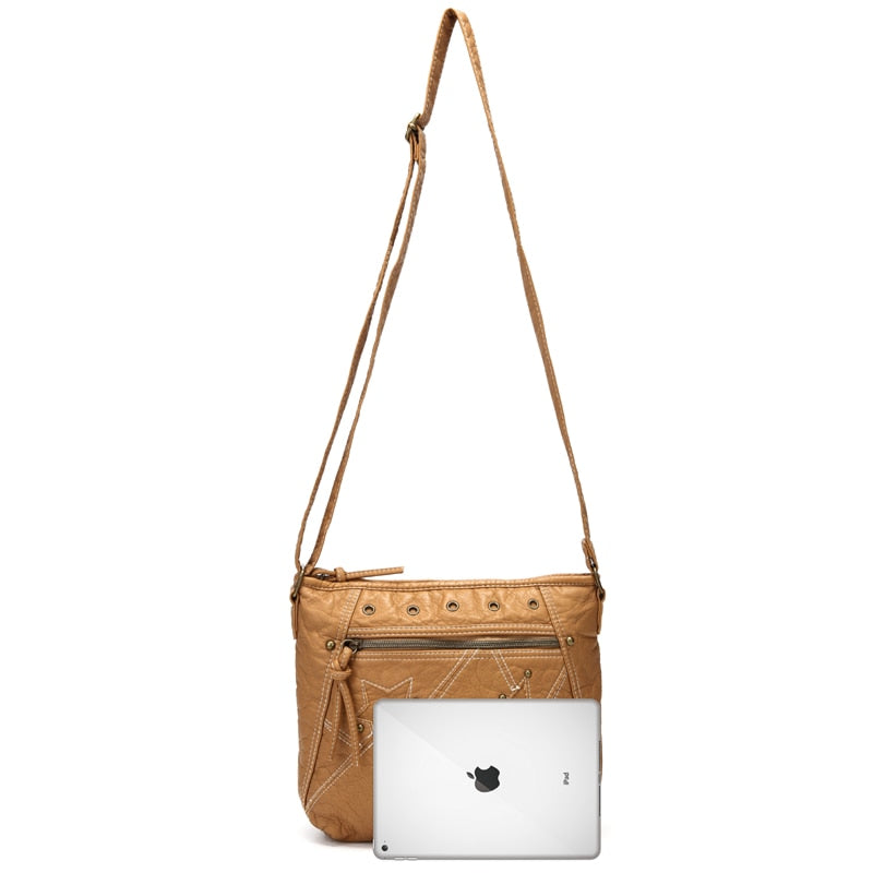 Annmouler Damen Jeans Schultertasche