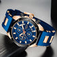 LIGE 8908 Herren Chronograph 3ATM Hardlex