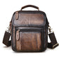 le'aokuu Herren Umhänge-Schultertasche Echtleder