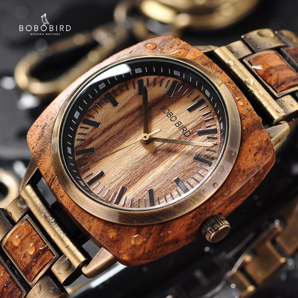 BOBO BIRD Holz Uhr Analog 3ATM Hardlex