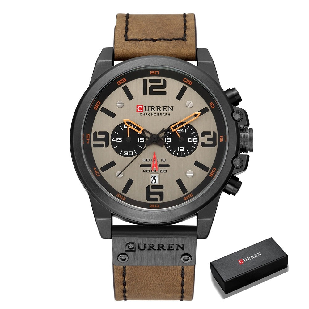 CURREN CUR 8314 Herren Chronograph 3ATM Hardlex